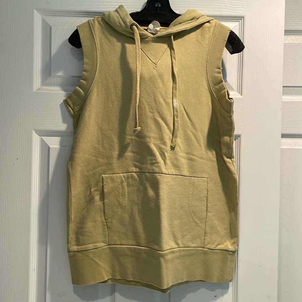 Free People short sleeve hooded sweatshirt